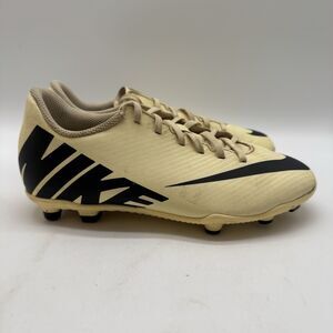 Nike Jr. Mecurial Vapor 15 Club FG/MG Soccer Cleats 3Y Lemonade Black DJ5958 700